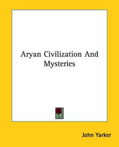 Cover image for Aryan Civilization and Mysteries