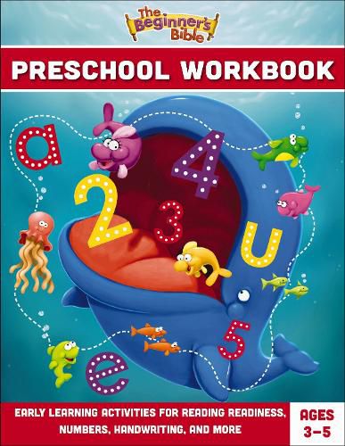 Cover image for The Beginner's Bible Preschool Workbook: Early Learning Activities for Reading Readiness, Numbers, Handwriting, and More