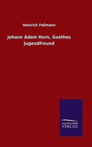 Cover image for Johann Adam Horn, Goethes Jugendfreund