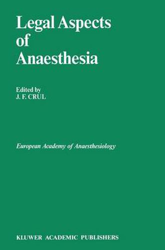 Cover image for Legal Aspects of Anaesthesia