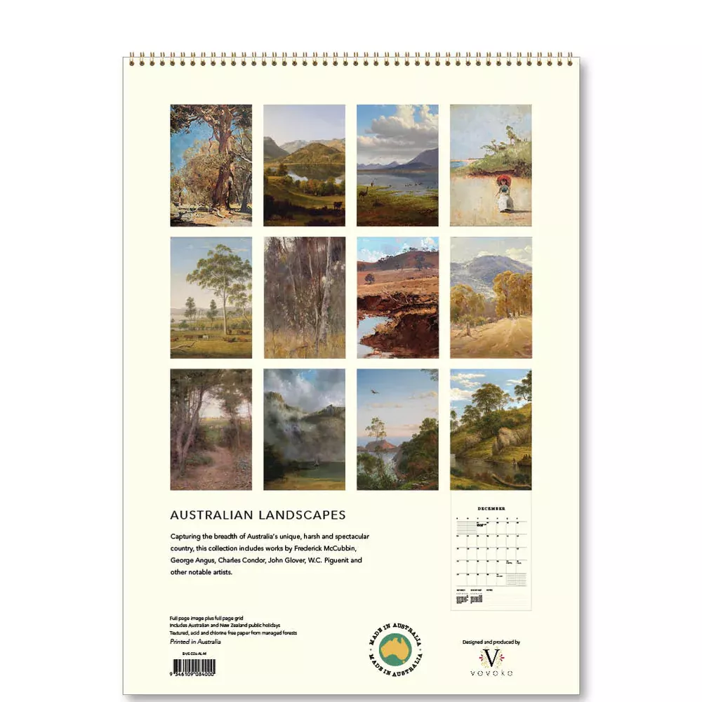 Australian Landscapes Medium Calendar 2026