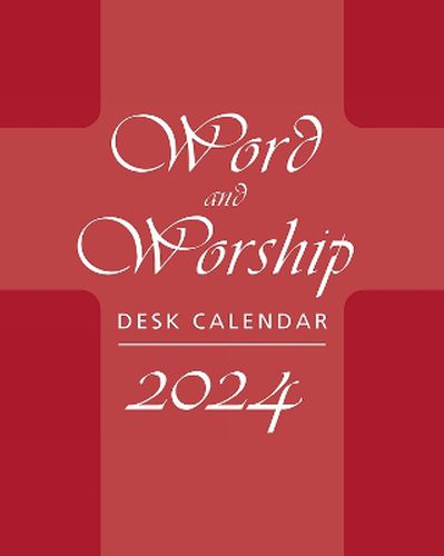 Cover image for Word and Worship Desk Calendar 2024