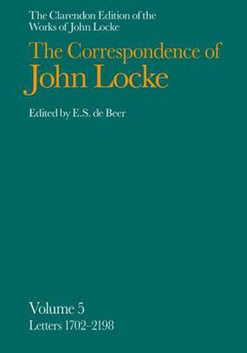 Cover image for John Locke: Correspondence: Volume V, Letters 1702-2198