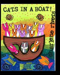 Cover image for Cats in a Boat: A Family of Cats in a Cardboard Boat