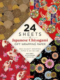 Cover image for Chiyogami Patterns Gift Wrapping Paper - 24 Sheets: 18 x 24  (45 x 61 cm) Wrapping Paper