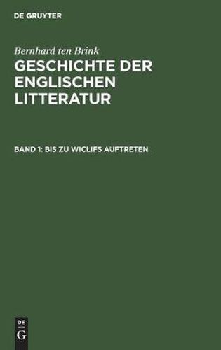 Cover image for Bis Zu Wiclifs Auftreten