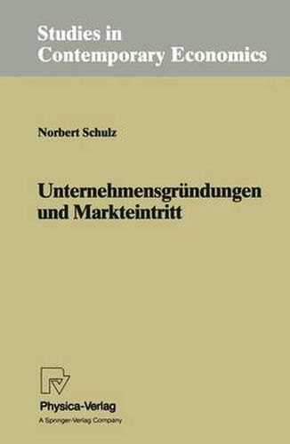 Cover image for Unternehmensgrundungen und Markteintritt