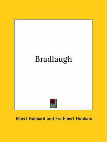 Cover image for Bradlaugh