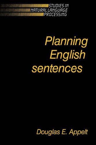 Cover image for Planning English Sentences