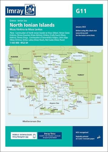 Cover image for Imray Chart G11: North Ionian Islands