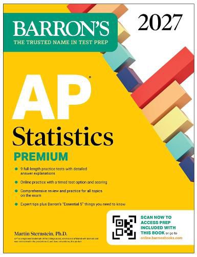 Cover image for AP Statistics Premium, 2027: 9 Practice Tests + Comprehensive Review + Online Practice