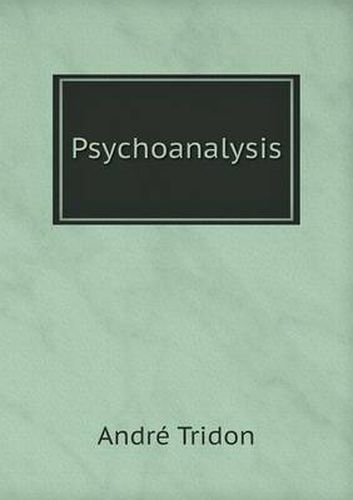 Cover image for Psychoanalysis