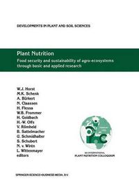 Cover image for Plant Nutrition: Food security and sustainability of agro-ecosystems through basic and applied research