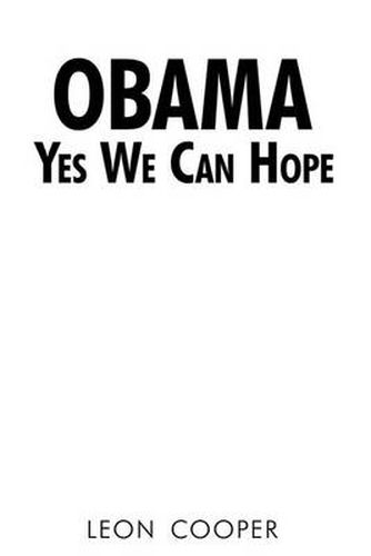 Cover image for Obama Yes We Can Hope