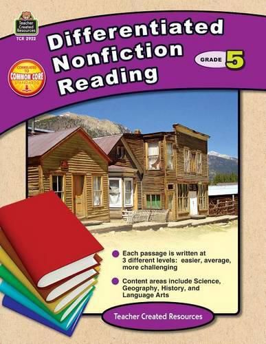 Cover image for Differentiated Nonfiction Reading Grade 5