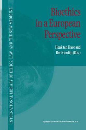 Cover image for Bioethics in a European Perspective