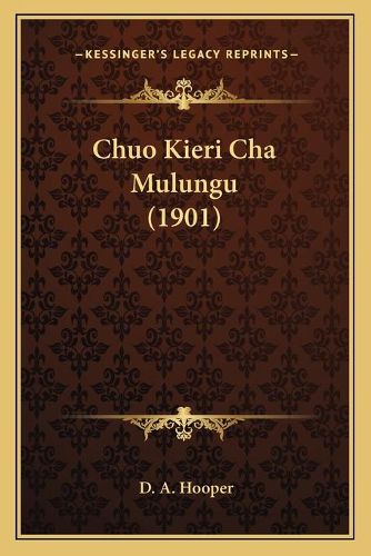 Cover image for Chuo Kieri Cha Mulungu (1901)