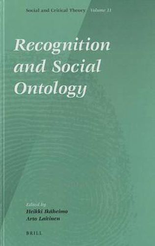 Cover image for Recognition and Social Ontology