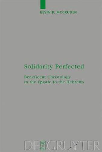 Cover image for Solidarity Perfected: Beneficent Christology in the Epistle to the Hebrews