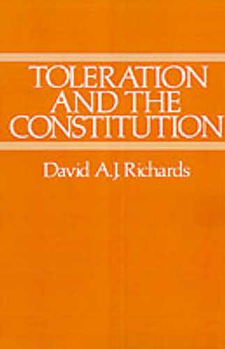 Cover image for Toleration and the Constitution