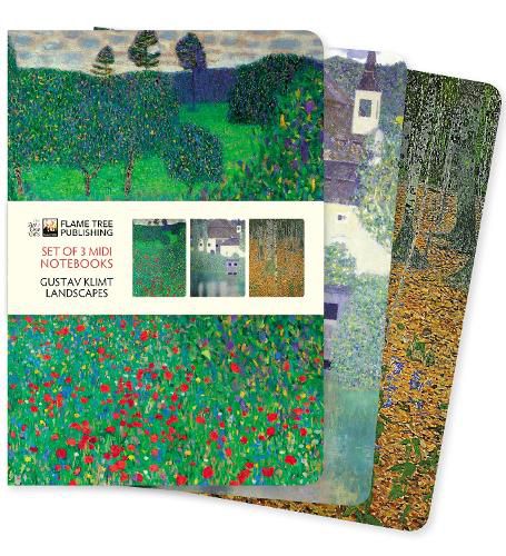 Cover image for Gustav Klimt: Landscapes Set of 3 Midi Notebooks