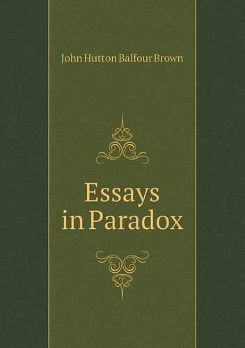 Essays in Paradox