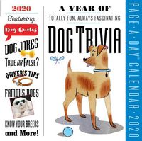 Cover image for A Year Of Dog Trivia Page A Day Calendar 2020