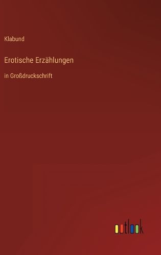 Cover image for Erotische Erzaehlungen