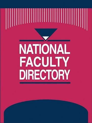 Cover image for National Faculty Directory 3 Vol Set