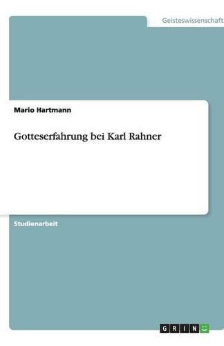 Cover image for Gotteserfahrung bei Karl Rahner