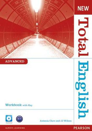 Cover image for New Total English Advanced Workbook with Key and Audio CD Pack