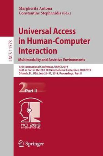 Cover image for Universal Access in Human-Computer Interaction. Multimodality and Assistive Environments