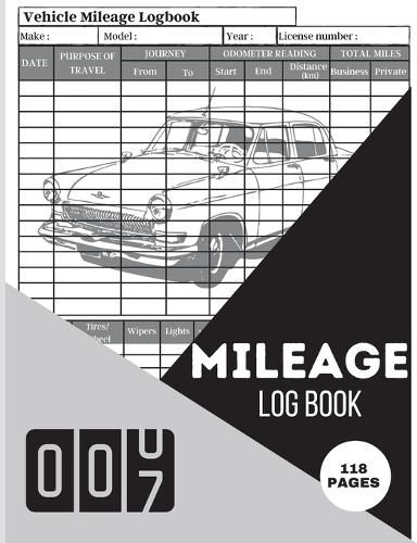 Cover image for Mileage Log Book