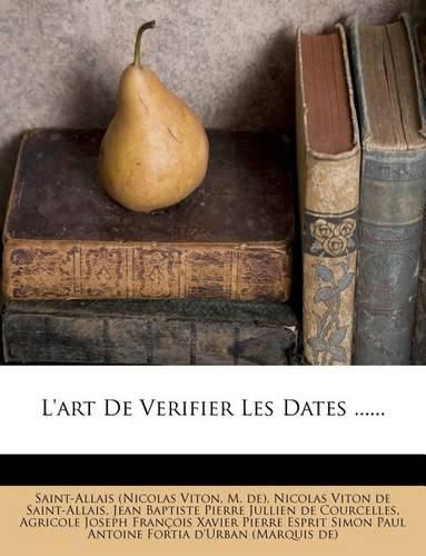 Cover image for L'Art de Verifier Les Dates ......