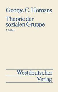 Cover image for Theorie Der Sozialen Gruppe