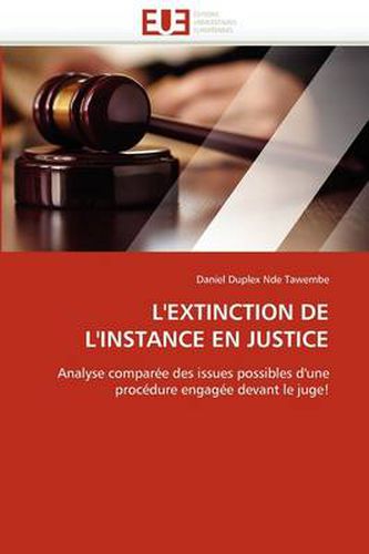 Cover image for L'Extinction de L'Instance En Justice