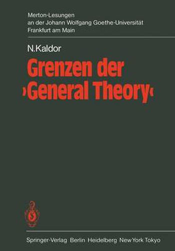 Cover image for Grenzen Der 'General Theory