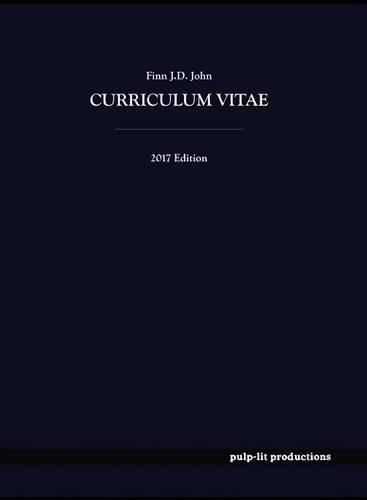 Cover image for Curriculum Vitae, Finn J.D. John: 2017 Edition