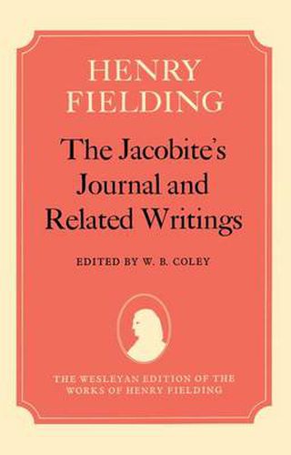 Cover image for The Jacobite's Journal and Related Writings
