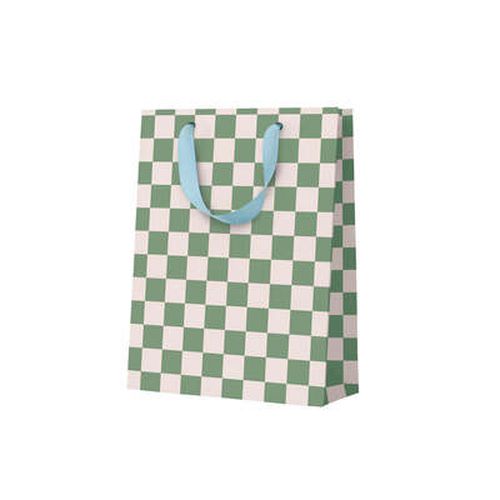 Cover image for Khaki Checkerboard Medium Gift Bag
