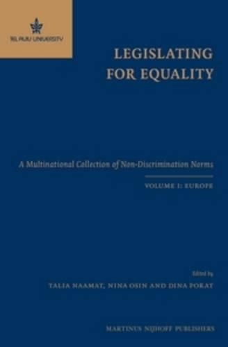 Cover image for Legislating for Equality: A Multinational Collection of Non-Discrimination Norms. Volume I: Europe