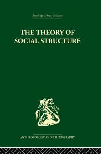 Cover image for The Theory of Social Structure