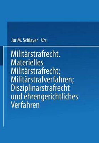 Cover image for Heer Und Kriegsflotte: Militarstrafrecht