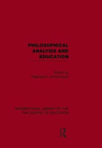 Cover image for International Library of the Philosophy of Education