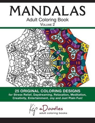 Cover image for Mandalas: Adult Coloring Book, Volume 2