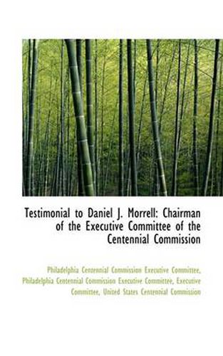 Cover image for Testimonial to Daniel J. Morrell