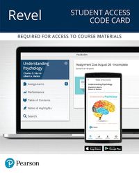 Cover image for Revel for Understanding Psychology -- Access Card