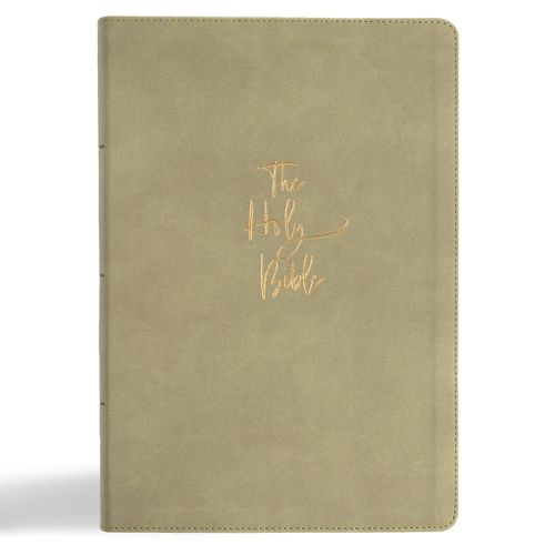 Cover image for KJV Super Giant Print Reference Bible, Sage Suedesoft Leathertouch, Indexed