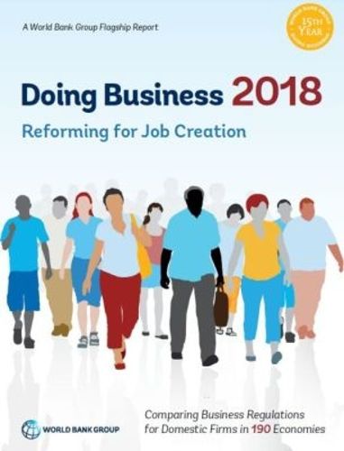 Cover image for Doing business 2018: reforming to create jobs
