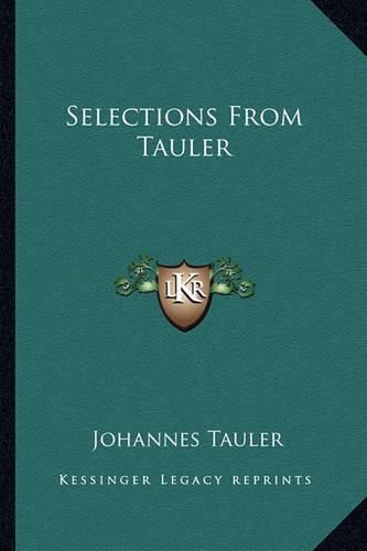 Selections from Tauler